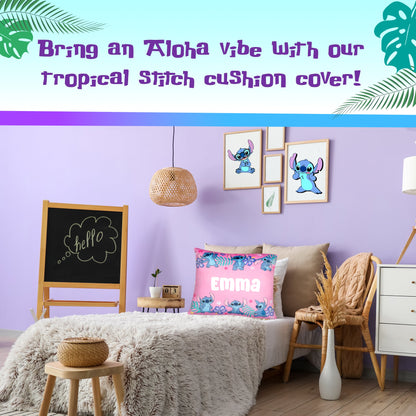 Disney Stitch Coussin Cover 44 x 44 cm Super Soft Pillow Case Gift fille Bedroom Home Décor