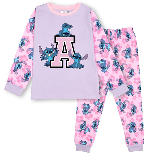 Disney Stitch Personalised Initial Pyjamas