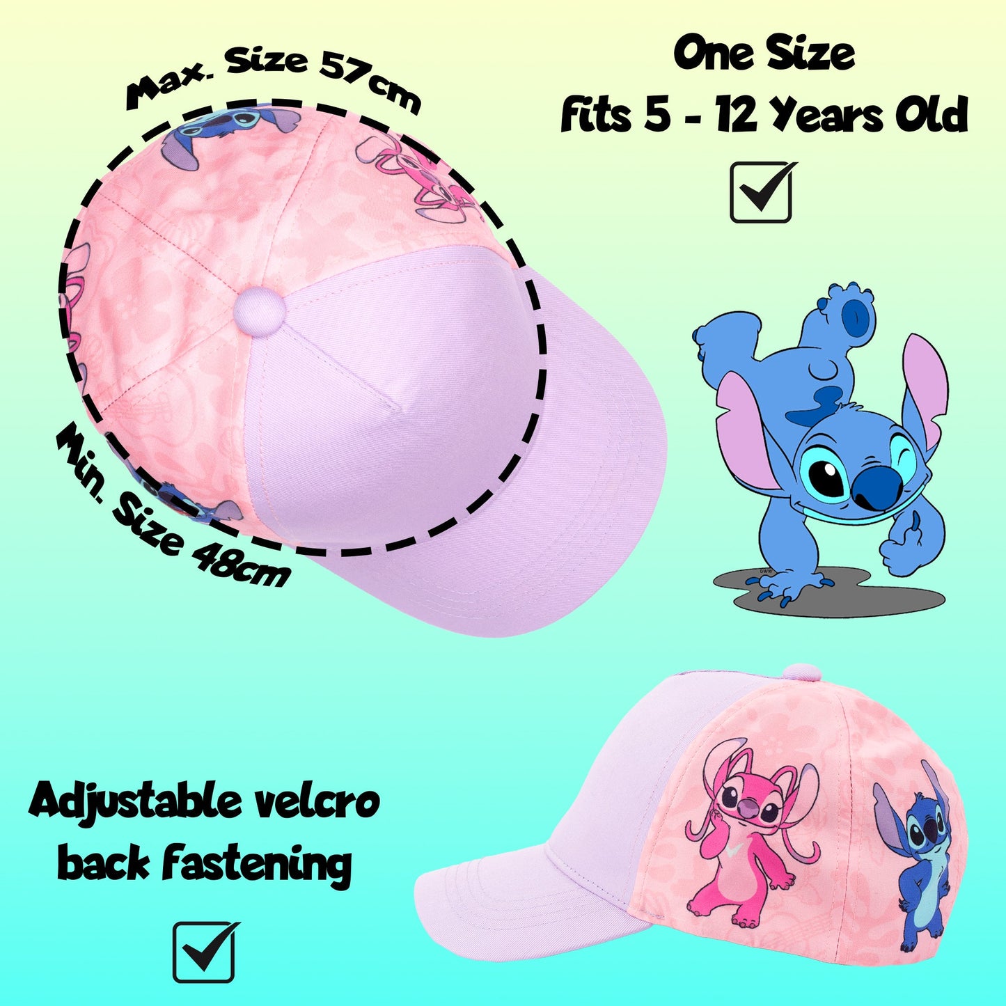 Personalized Summer Hat - Stitch