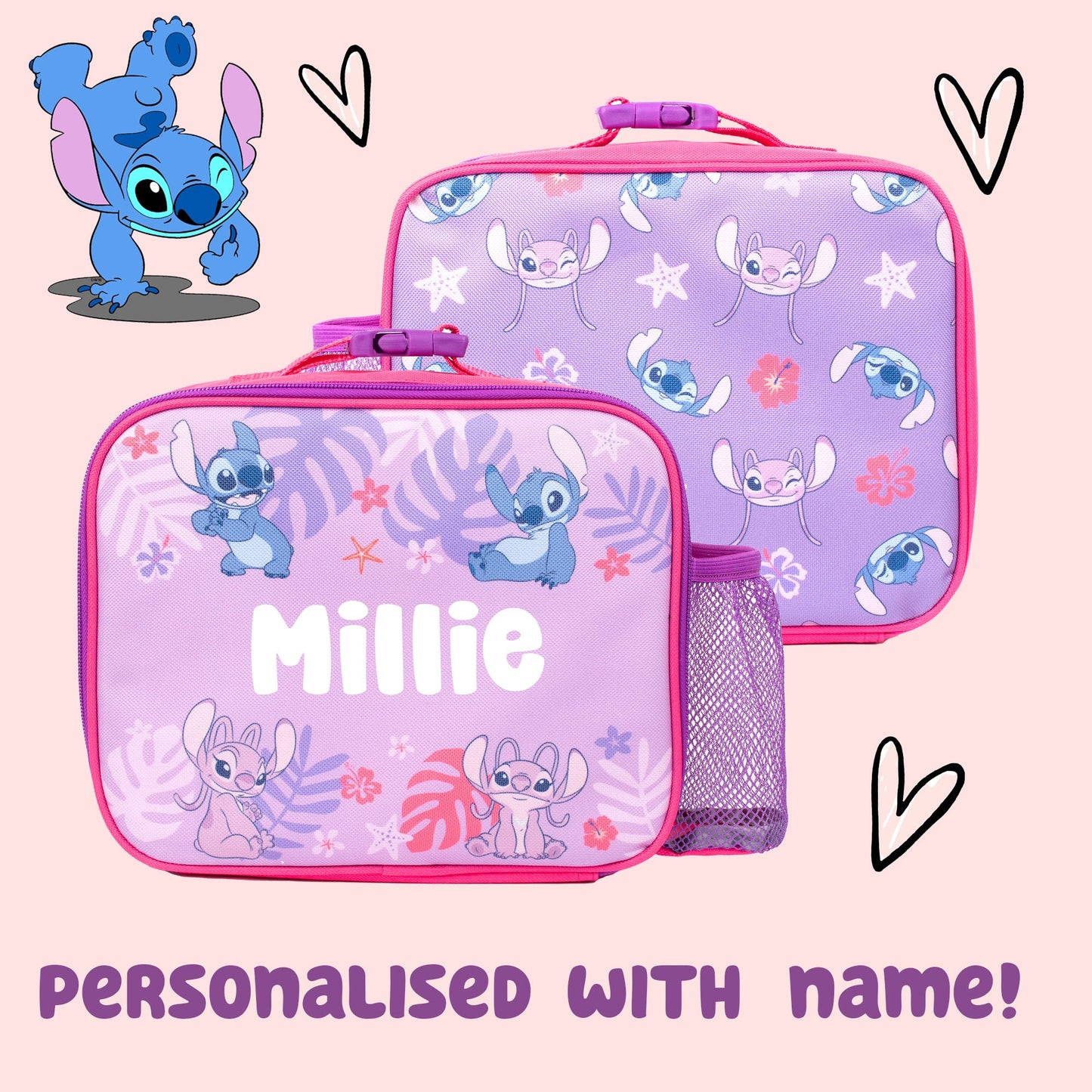 Personalized Lunch Bag - Stitch and Angel