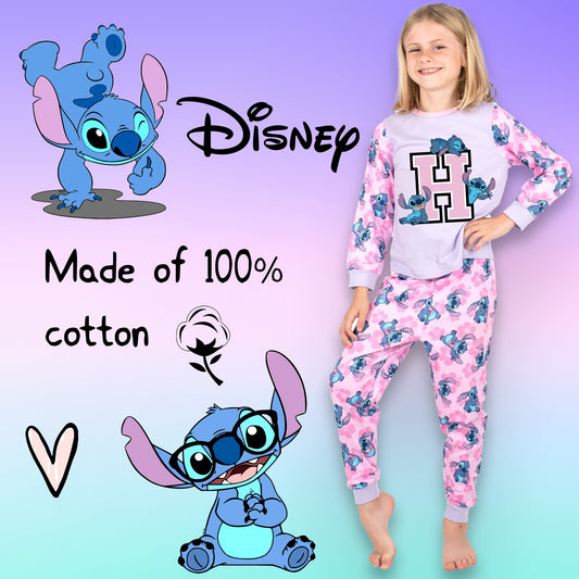 Disney Stitch Personalised Initial Pyjamas