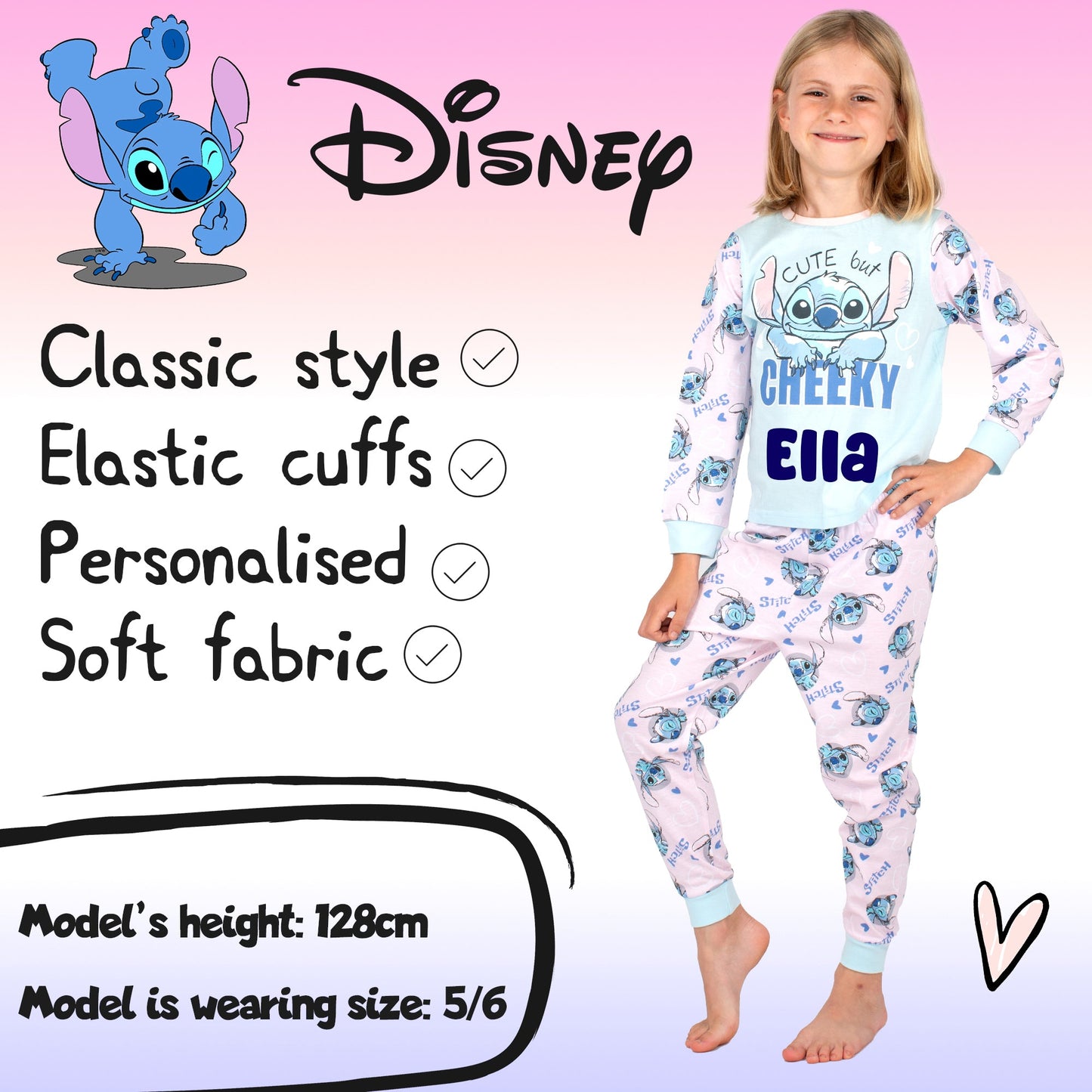 Disney Stitch Christmas Personalized Pyjamas