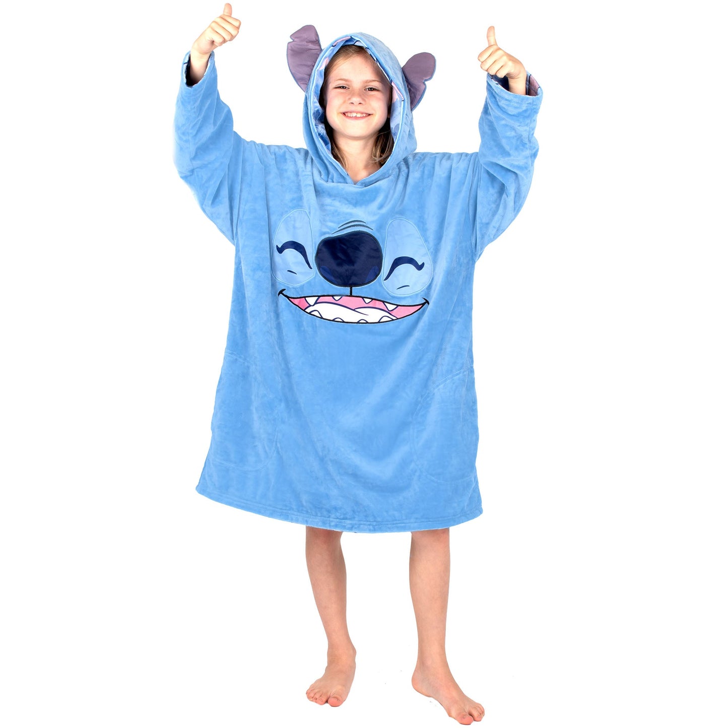 Disney Stitch Oversized Sweat à capuche Couverture -bleu