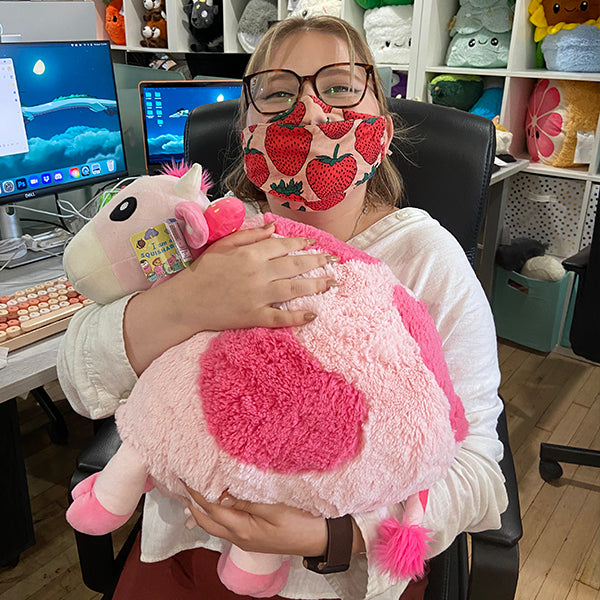 Peluche Vache Fraise