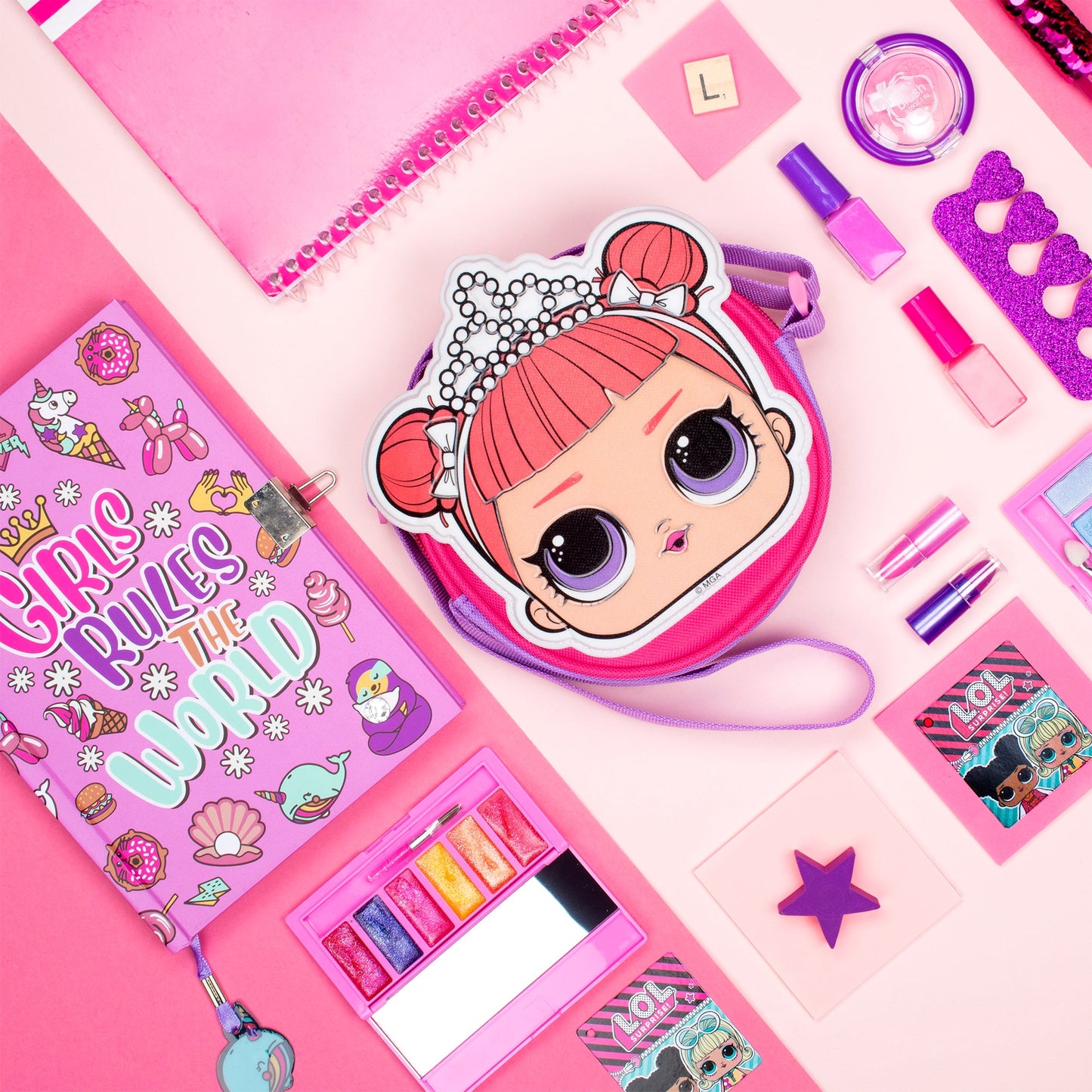 L.O.L. Glitter Crossbody Bag - Center Stage