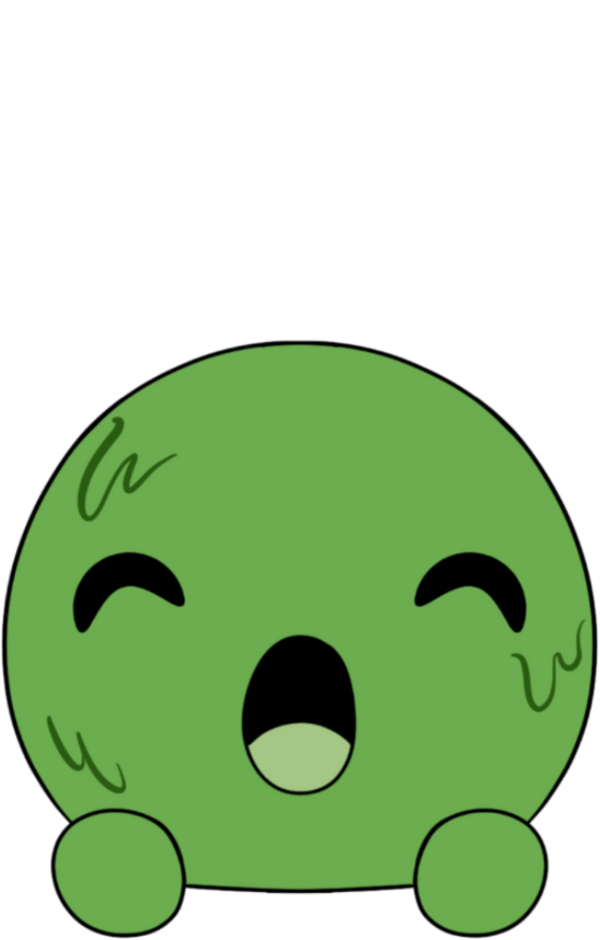 Surprised Slimecicle Sticker (6in)