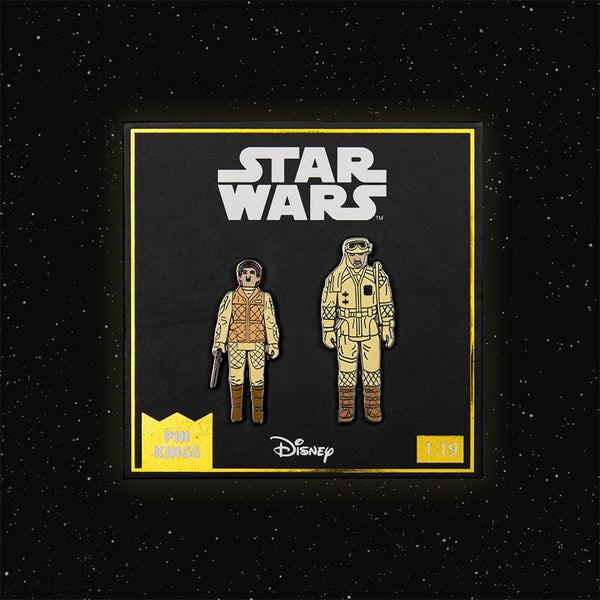 Star Wars Pin Set 1.19 – Leia (Hoth Outfit) and Rebel Commander