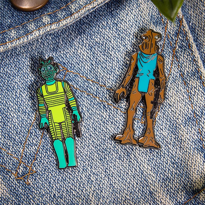 star wars enamel pin badge set 1 7 greedo and hammerhead