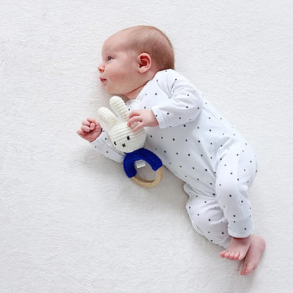 Hochet en Crochet Miffy - Bleu