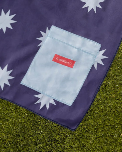 Children's blue beach towel - CARINA