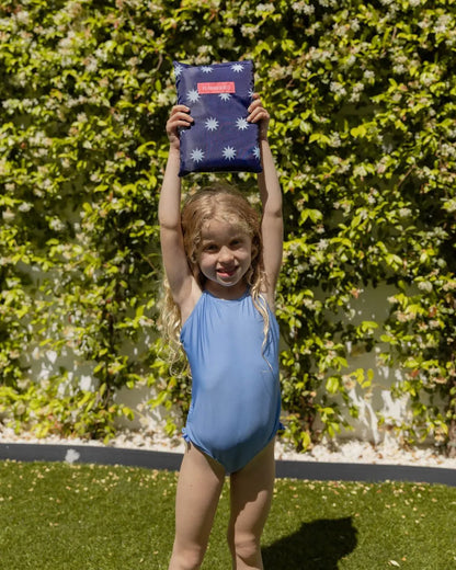 Children's blue beach towel - CARINA