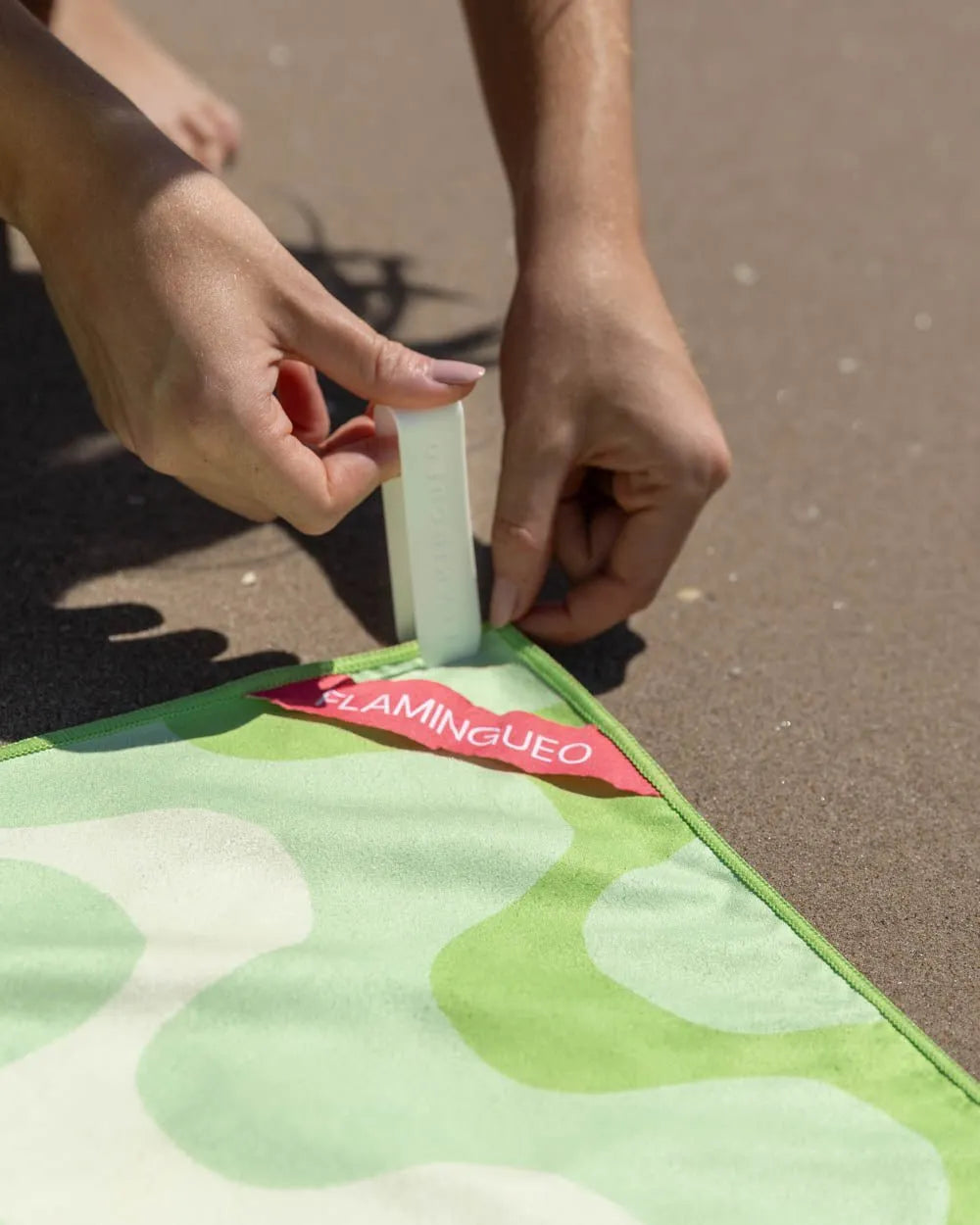 Green beach towel - AYLA