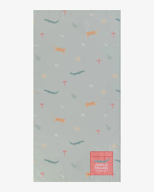 Kids' green beach towel - ALAN
