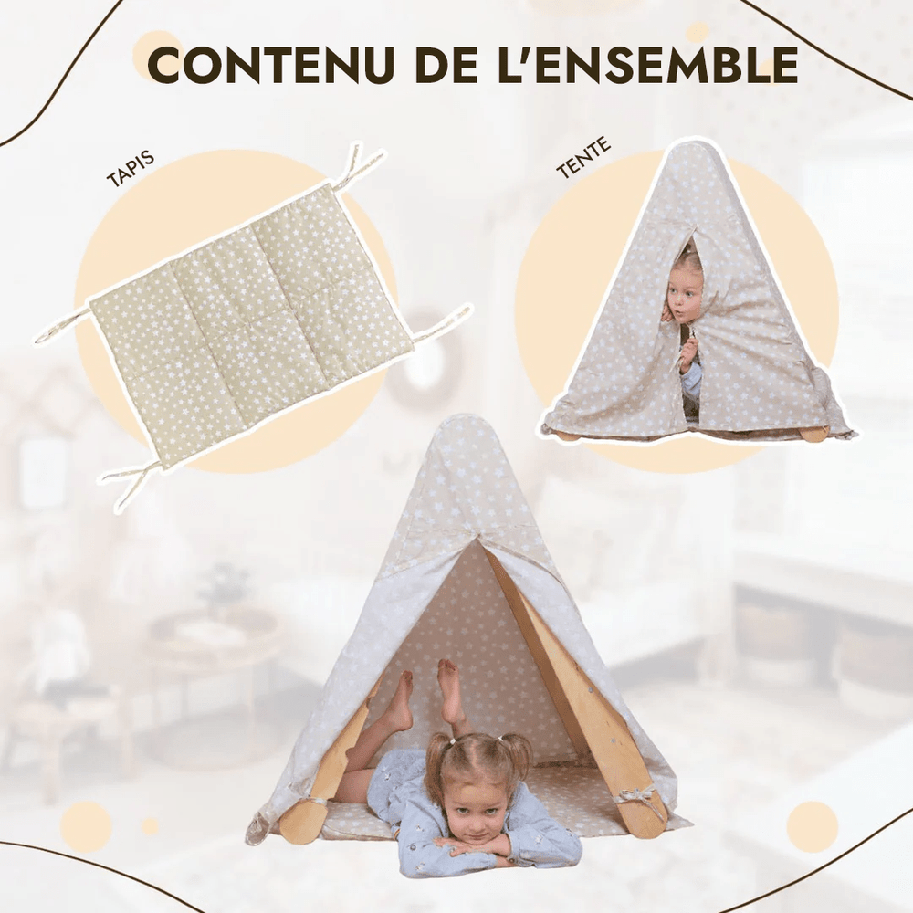Tent with Mat for Climbing Triangle