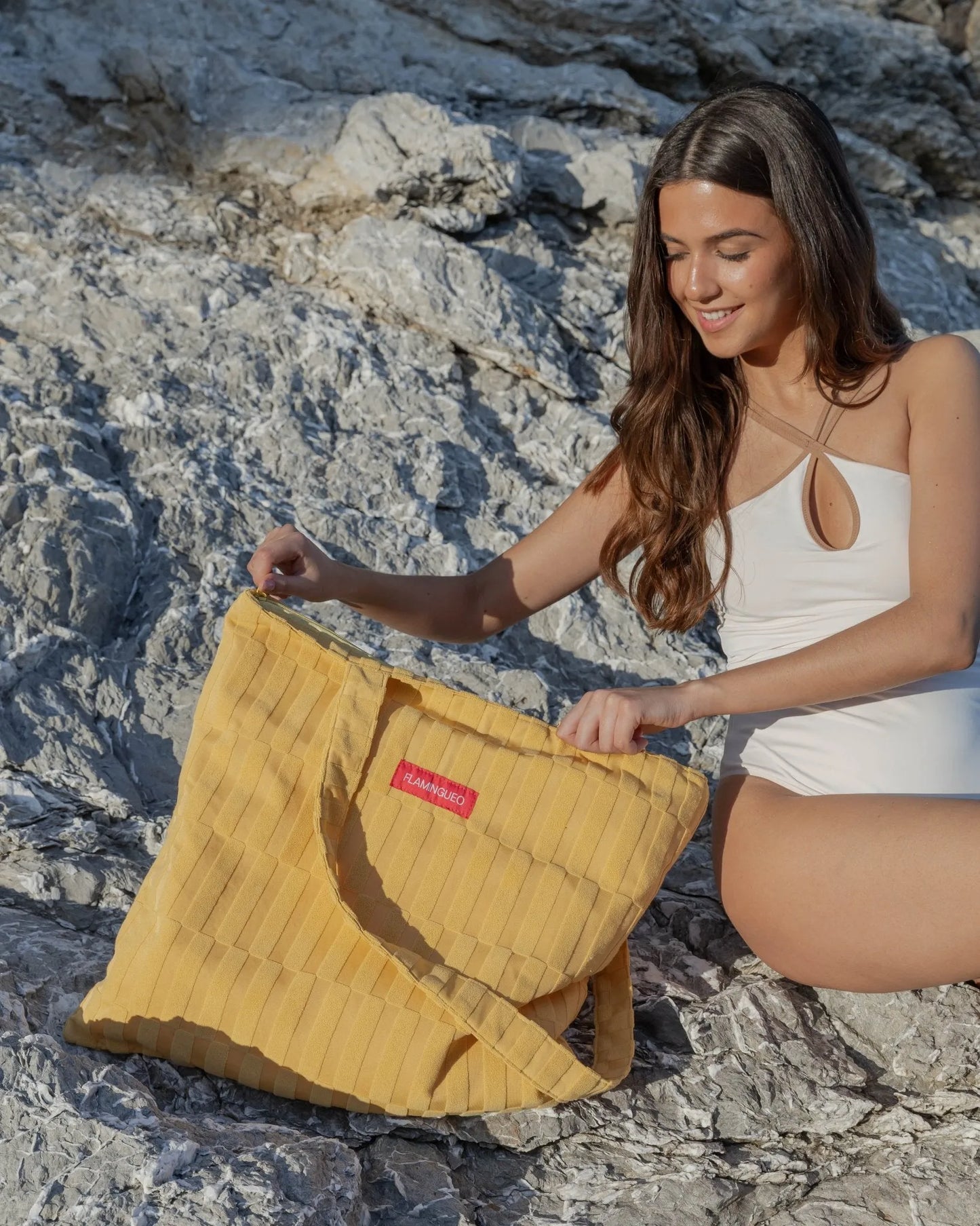 Yellow tote bag - DEMI