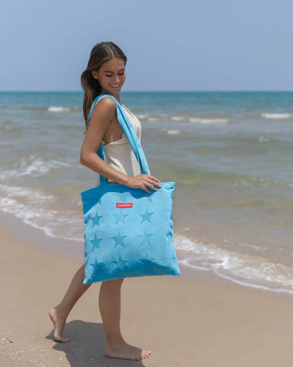 Blue tote bag - GRETA