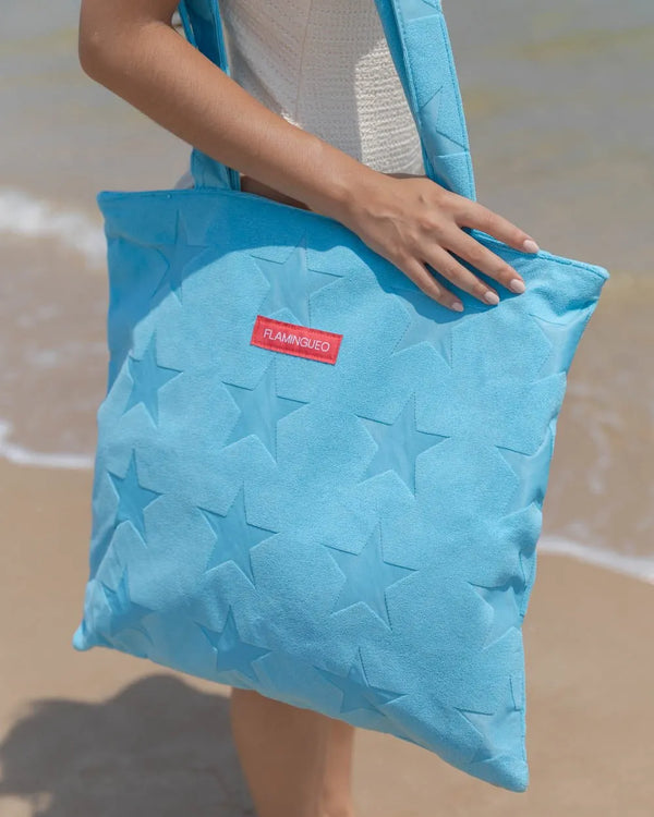 Blue tote bag - GRETA