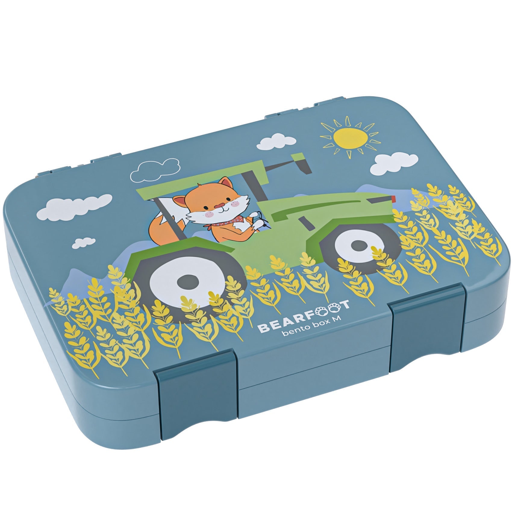 Kids' Lunchbox with Compartments, Bento Box - Tractor