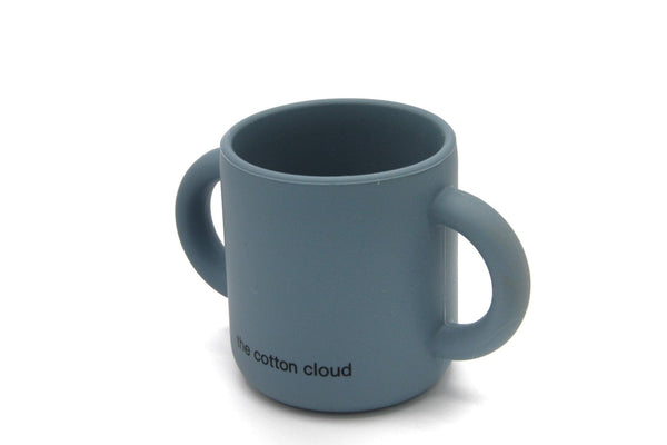 Trinklernbecher  aus Silikon Smokey Blue