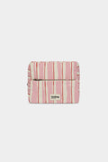 XL Alix Wash Bag Pink and Red Stripes