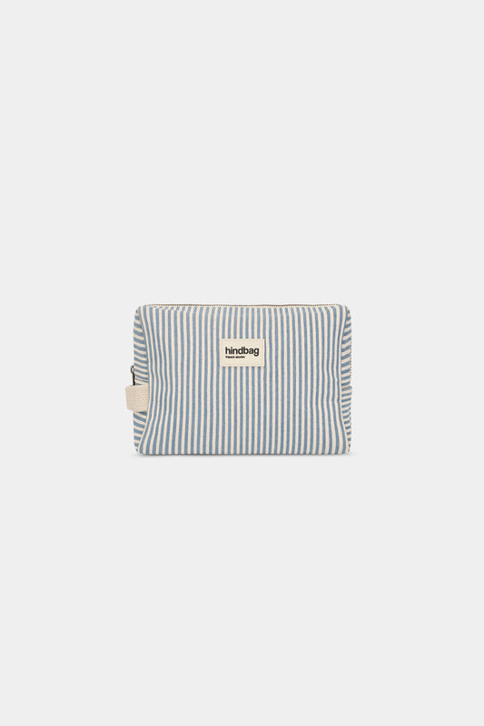 Trousse de toilette Leon Rayures bleu