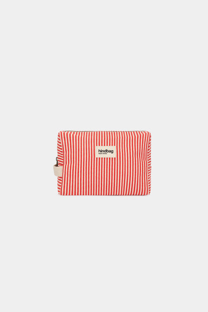 Trousse de toilette Leon Rayures rouge