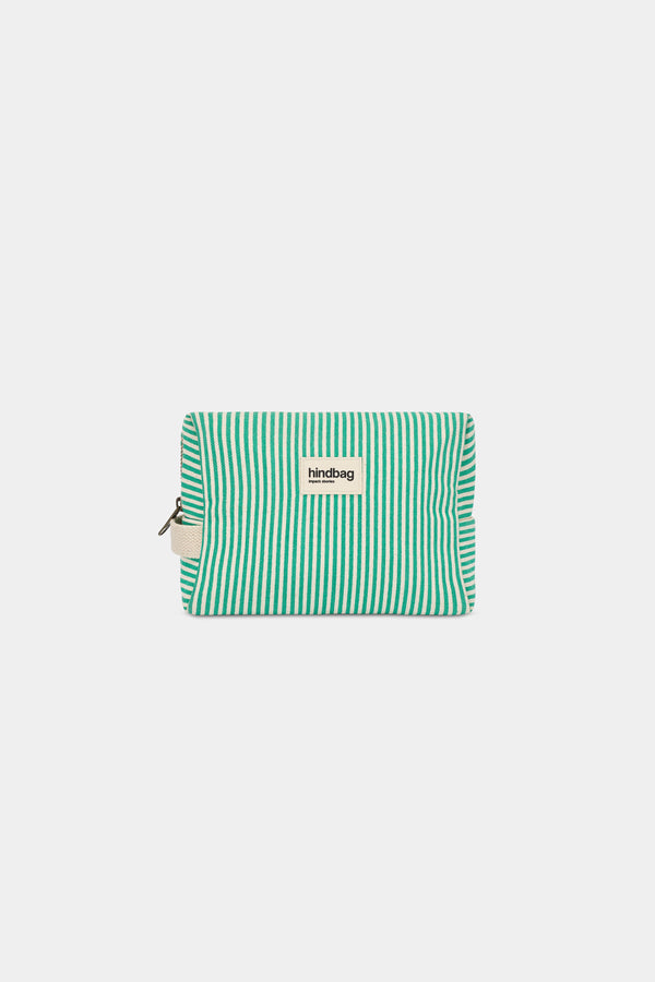 Trousse de toilette Leon Rayures vert