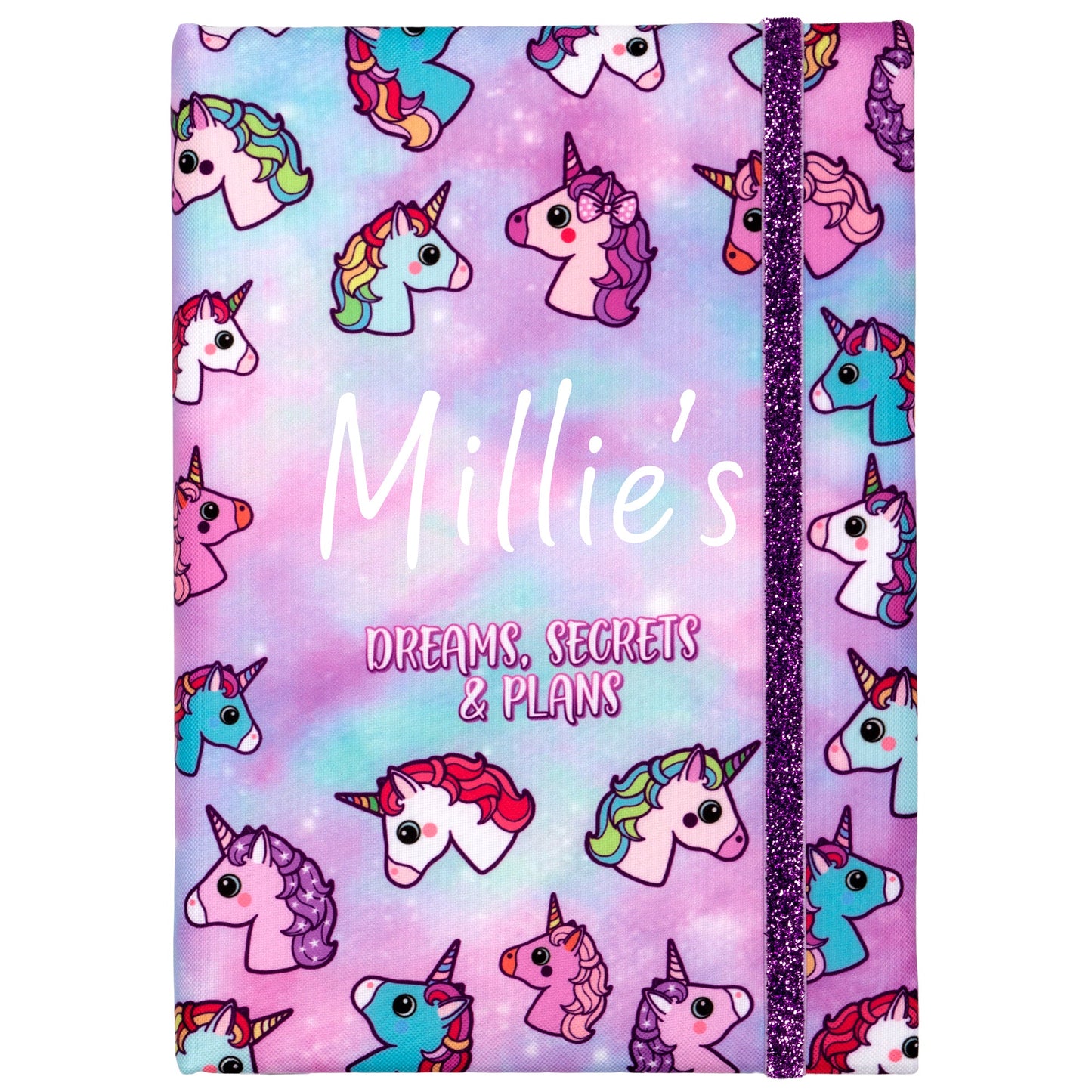 Personalized Notebook - Pastel Unicorns