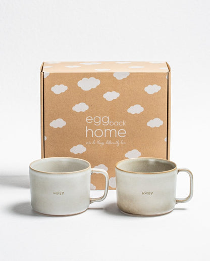 Ensemble Couple’s Quotes Terra – 2 tasses en grès 450 ml