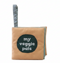 Livre en tissu sensoriel avec effet de froissement Veggie Pals