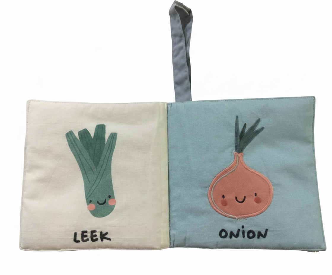 <tc>VEGGIE PALS Sensory Crinkle Cloth Book</tc>