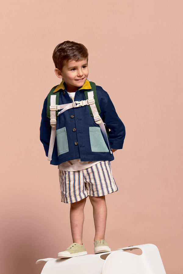 Marceau Tricolour navy jacket