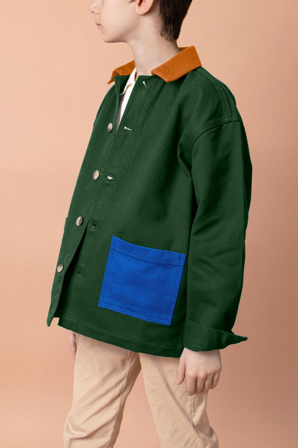Marceau Tricolor Fir Green Jacket