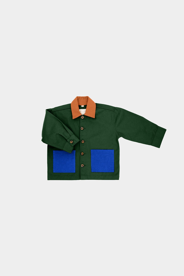 Marceau Tricolor Fir Green Jacket