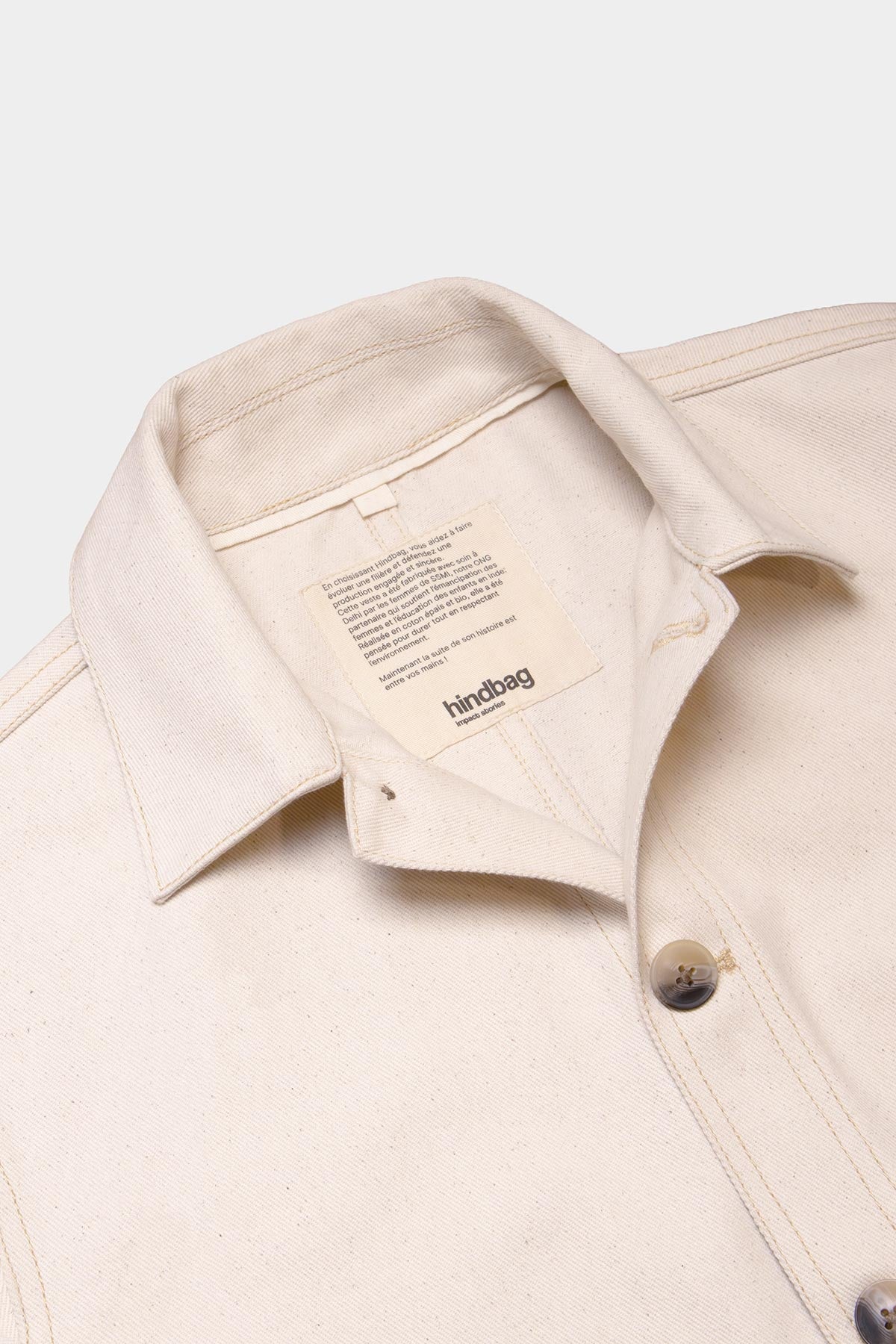 Veste mixte Marcel Écru