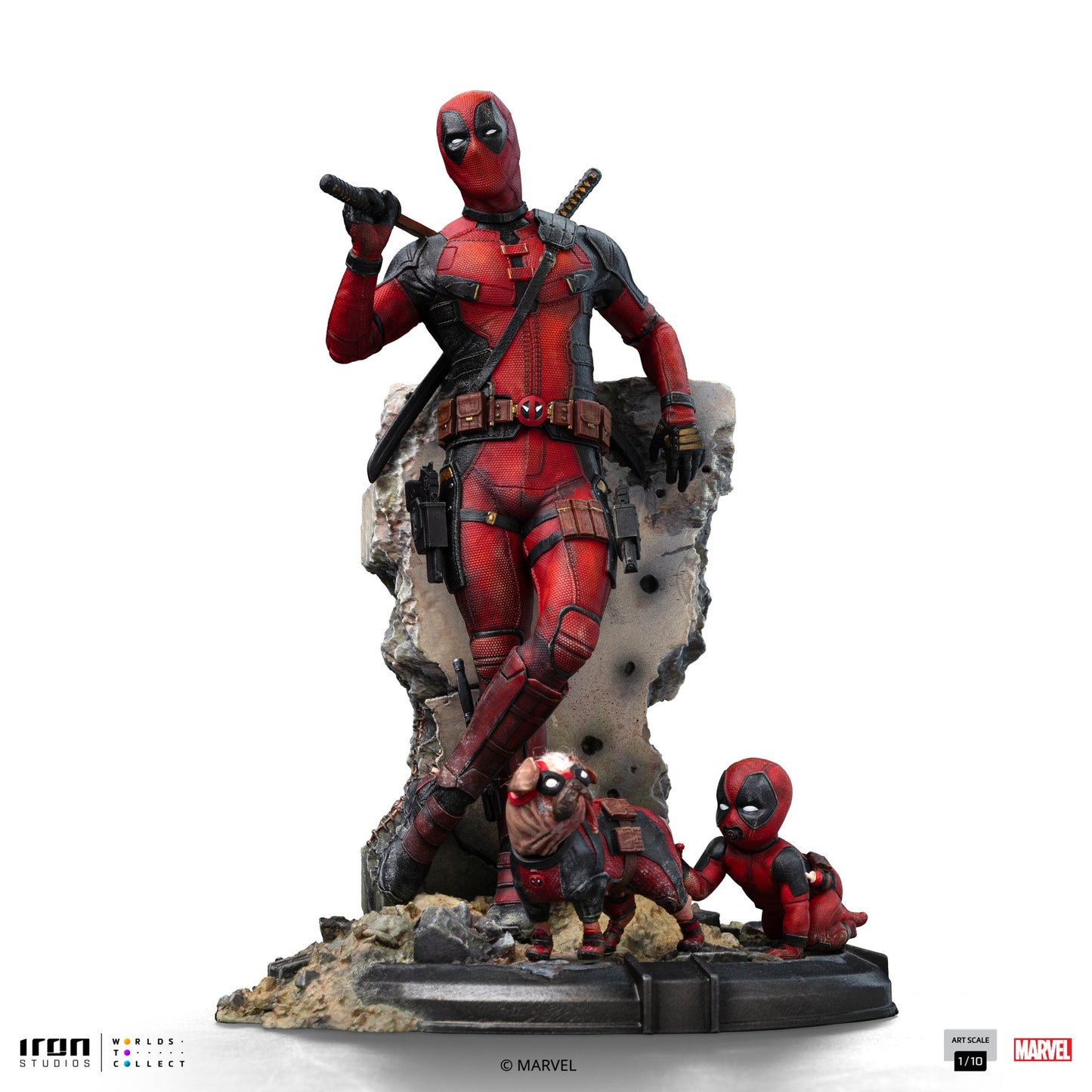 Deadpool Statue - Deadpool & Wolverine - Art Scale 1/10 - Iron Studios