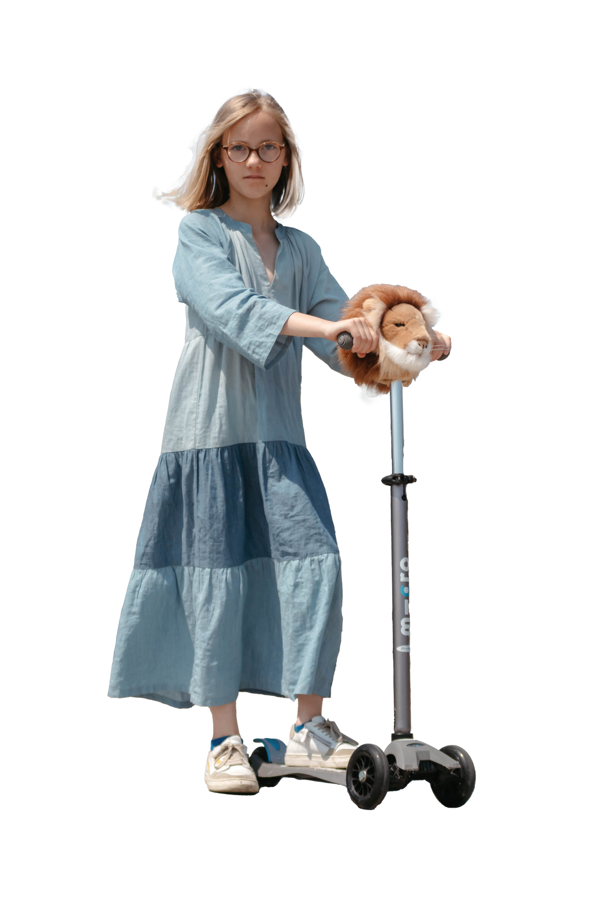 Lion head accessory for child's bike or scooter