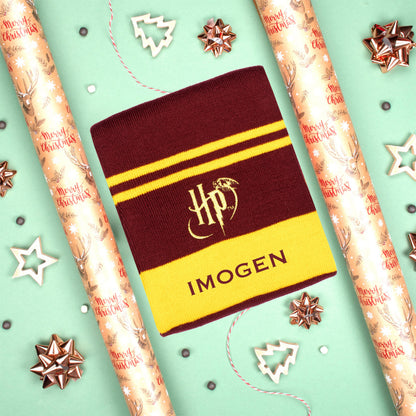 Harry Potter Personalized Scarf - Burgundy