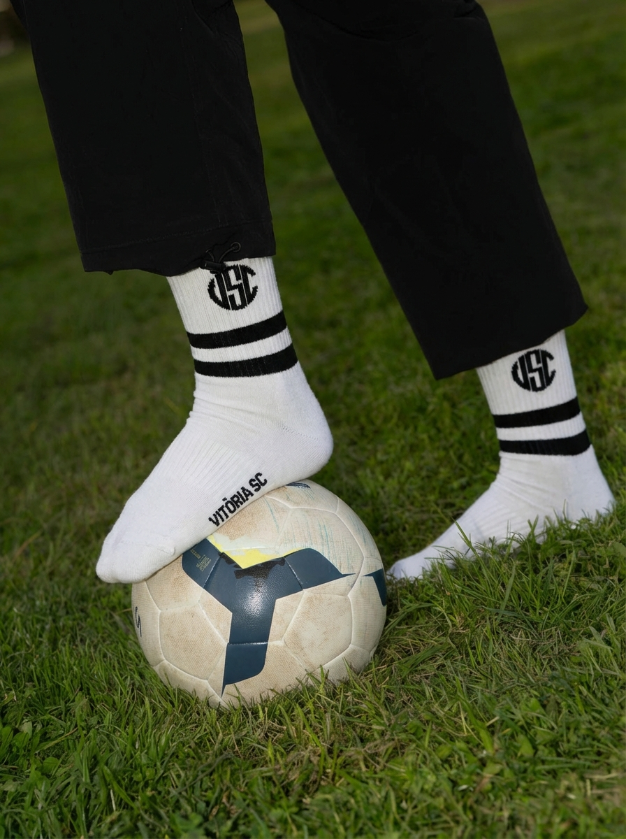 Chaussettes Vitória SC « Vintage Blanc » - Chulé