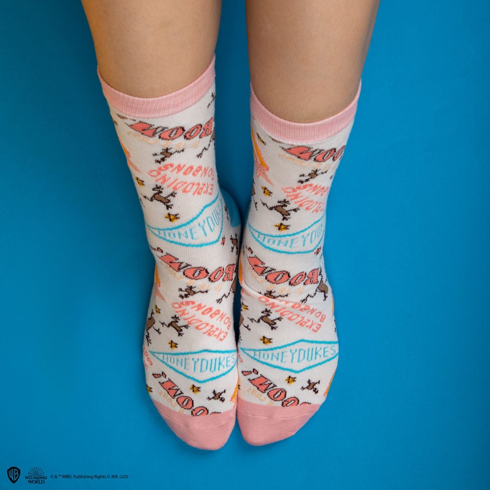 Lot de 3 paires de chaussettes Harry Potter - Honeydukes
