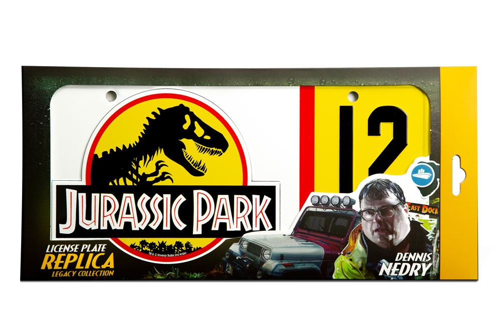 Jurassic Park License Plate - Dennis Nedry 
