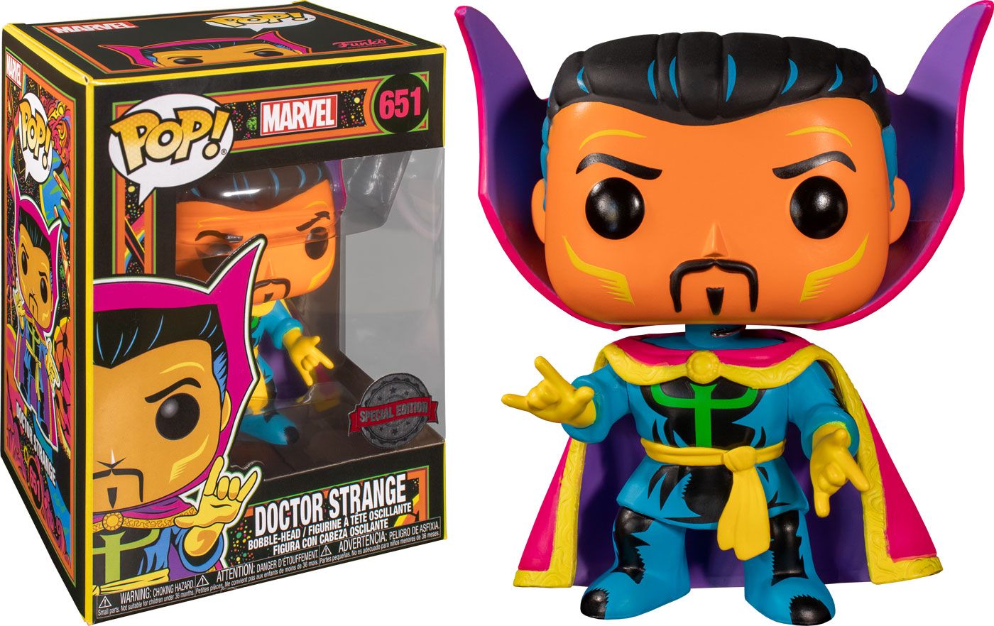 marvel pop marvel black light dr strange