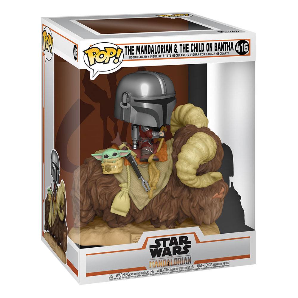 De Mandalorian en het Kind op Bantha 
