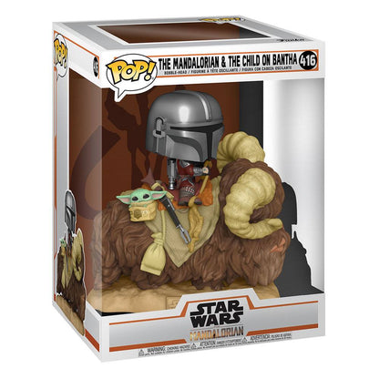pop the mandalorian the child on bantha 416