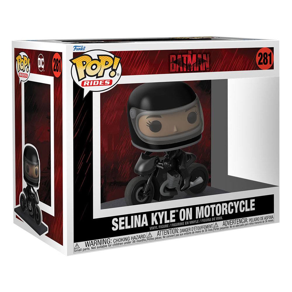 Pop! Rides Selina Kyle sur sa Moto (The Batman)