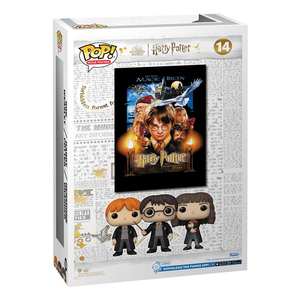Pop! Movie Poster Harry Potter und der Stein der Weisen – Harry, Ron und Hermine