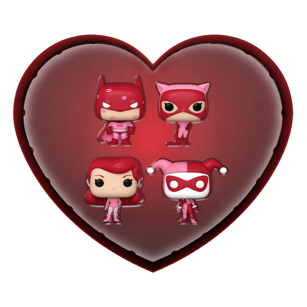 Pocket Pop! 4er-Pack – DC Comics Valentinstag 