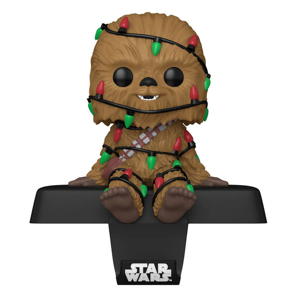 Funko Pop! Stocking Hanger Chewbacca avec Guirlandes de Noël – Star Wars