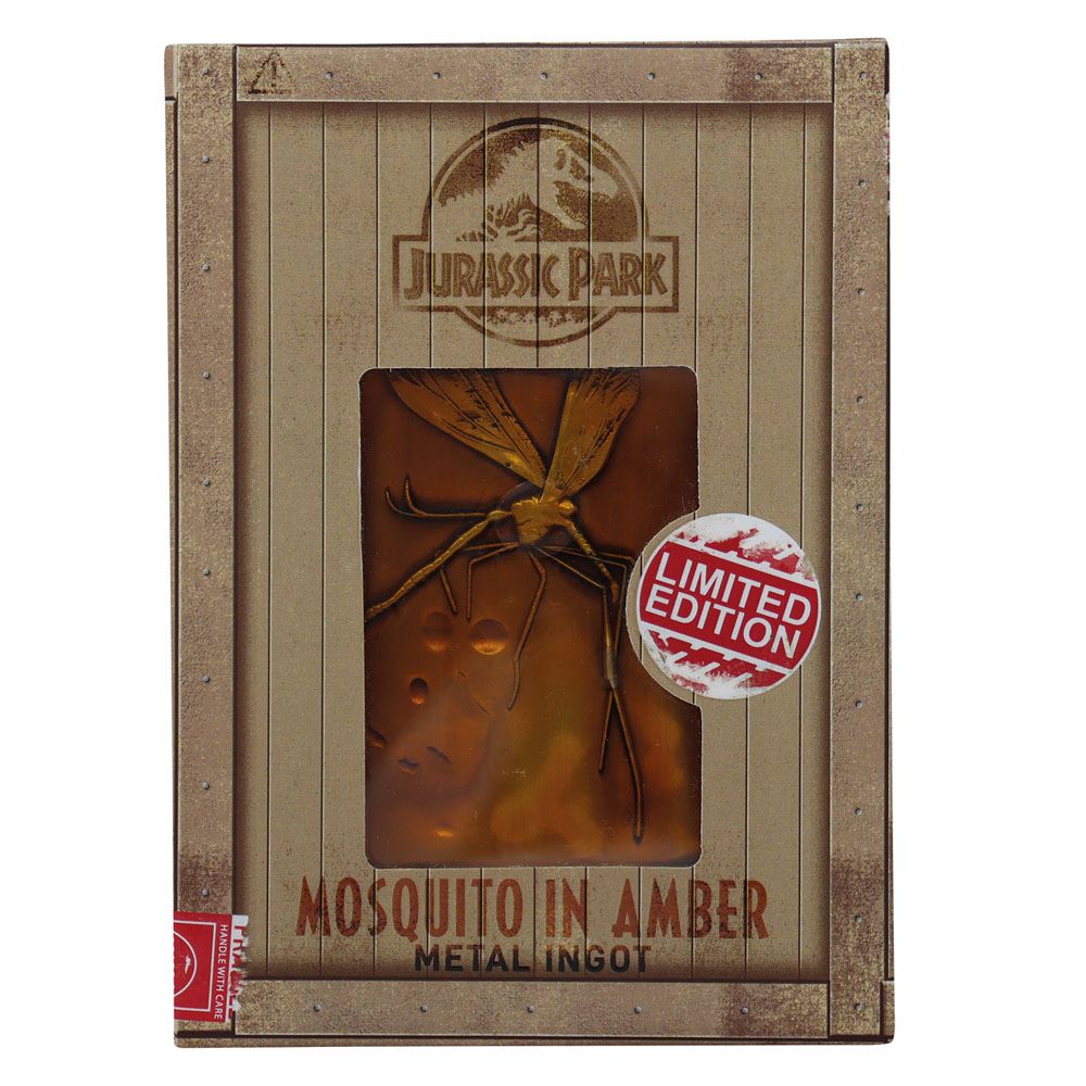 Jurassic Park Collector Metal Ingot - Mosquito in Amber