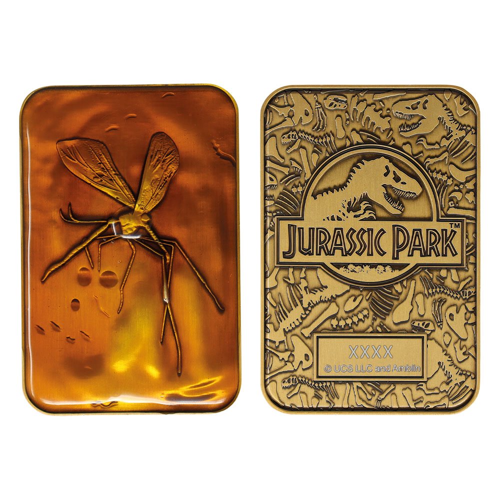 Jurassic Park Collector Metal Ingot - Mosquito in Amber